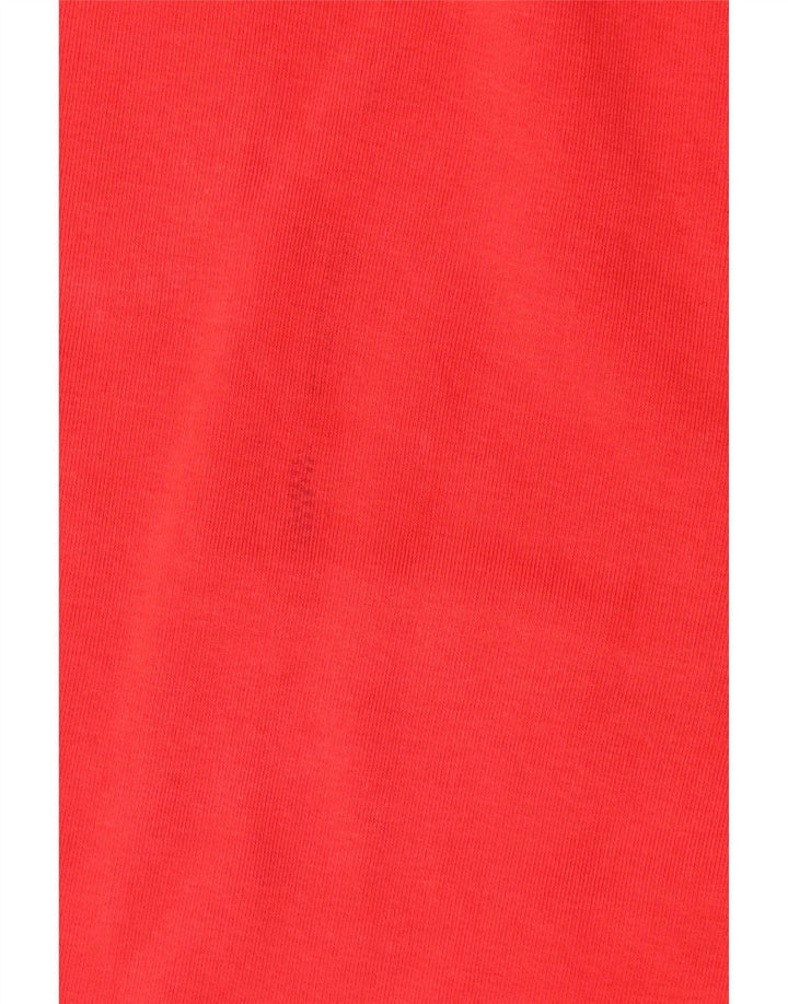 Marks & Spencer Womens Oversized Sweatshirt Jumper UK 10 Small Red Cotton