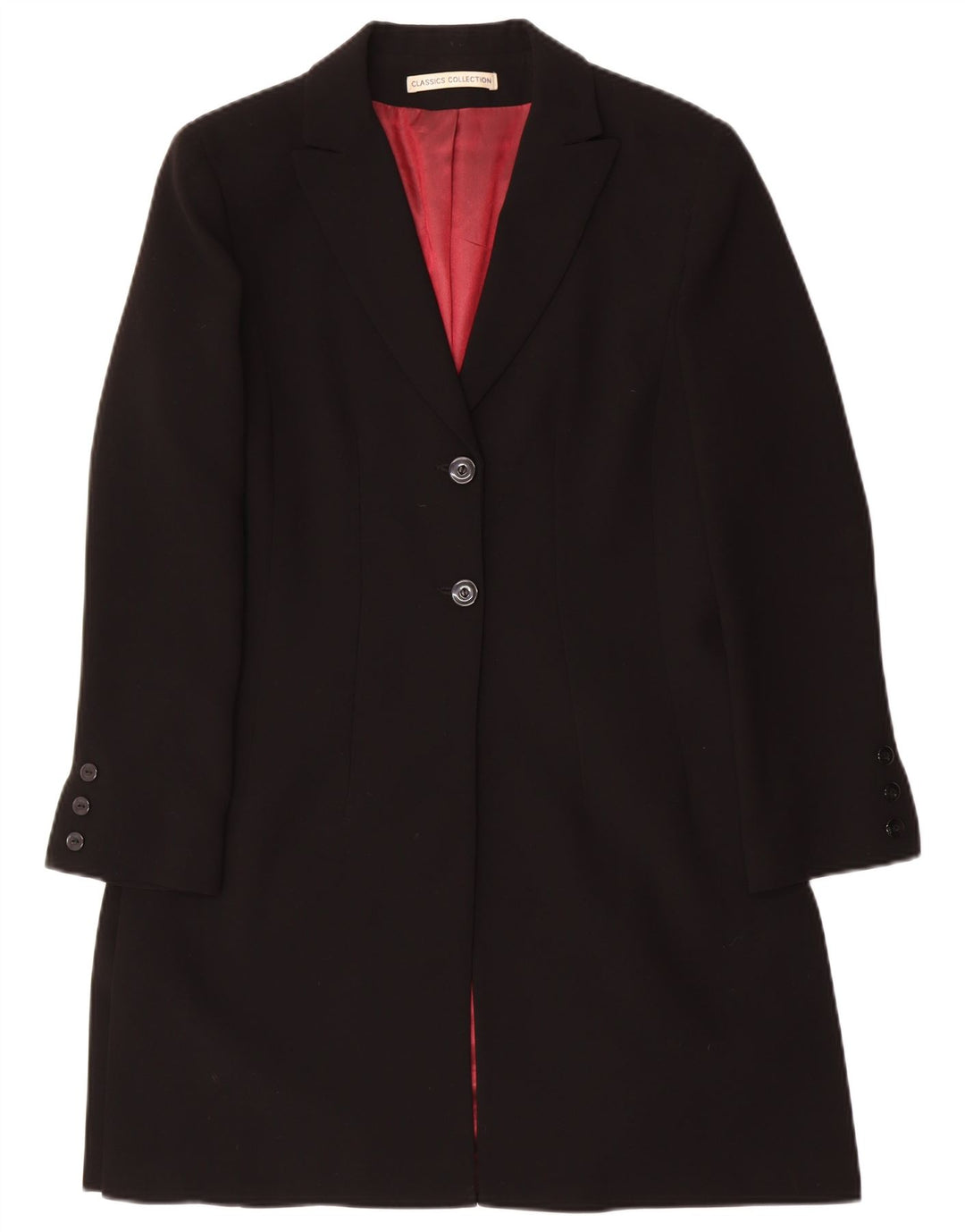 ST. BERNARD Womens Overcoat UK 12 Medium Black