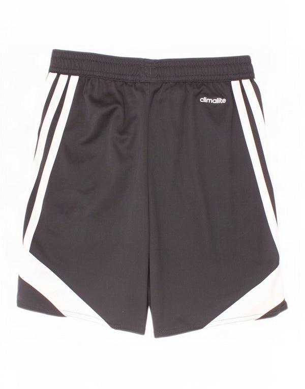 Pantaloncini sportivi Adidas Climalite da ragazzo 9-10 anni Medium Black Colourblock