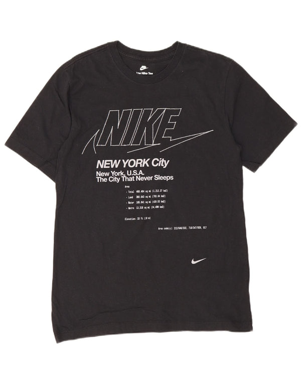 Nike Mens New York City Graphic T-Shirt Top Medium Black Cotton