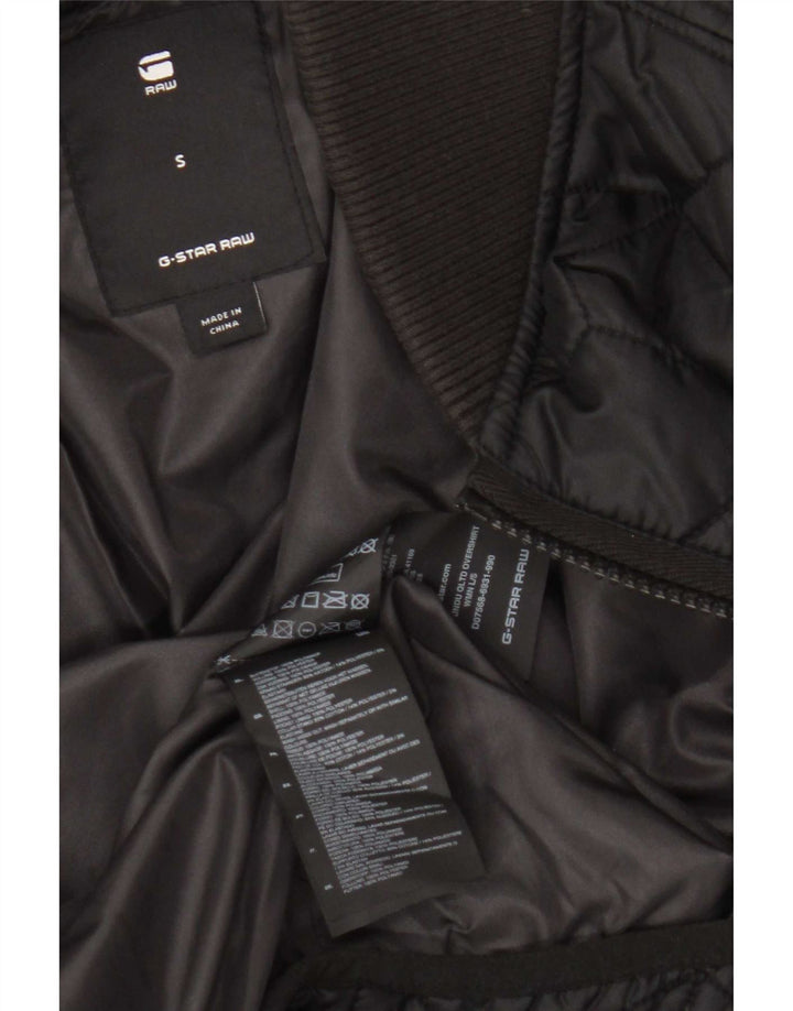 G-Star Damen Stepp-Bomberjacke UK 10 Small Schwarz Polyamid