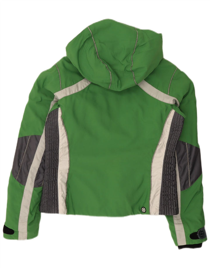 Giacca da sci con cappuccio da donna Colmar IT 46 Large Green Colourblock