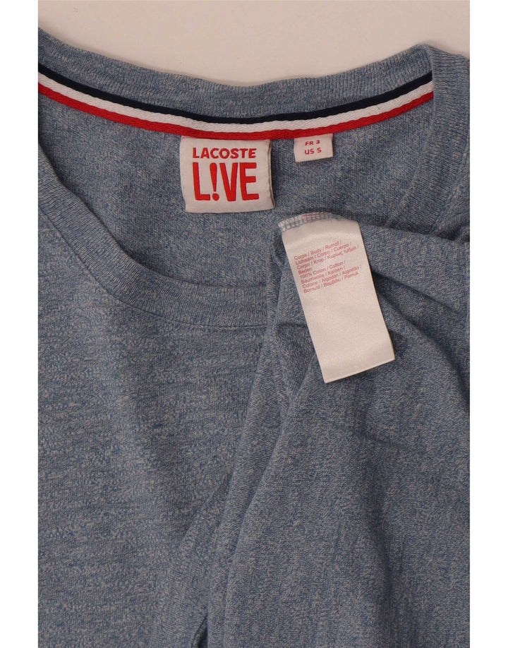 Lacoste Herre T-Shirt Top Størrelse 3 Lille Blå