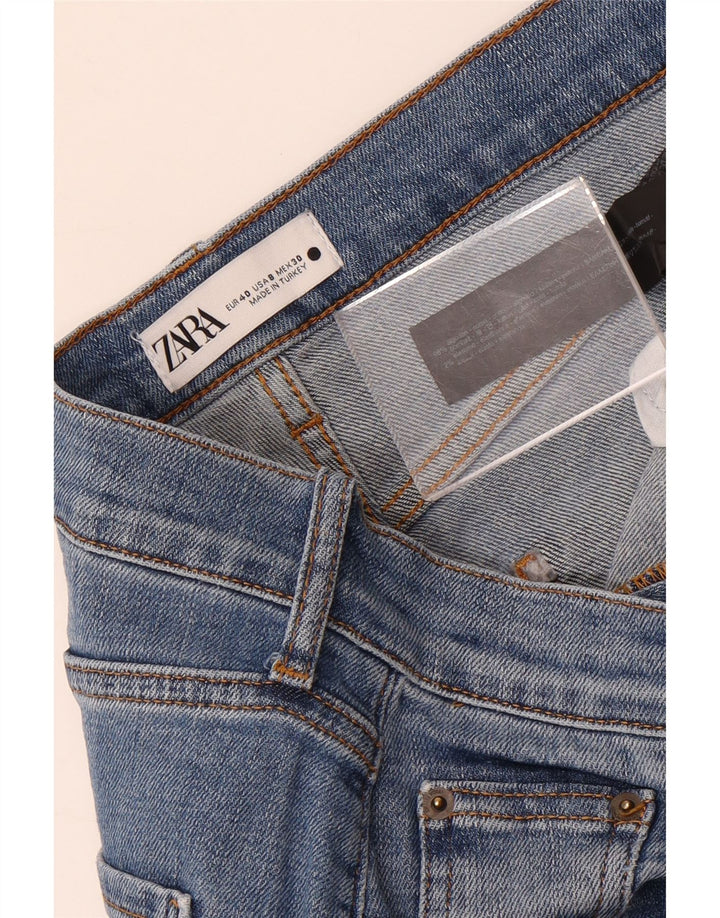 Zara Womens Straight Jeans EU 40 Medium W30 L27 Blue Cotton