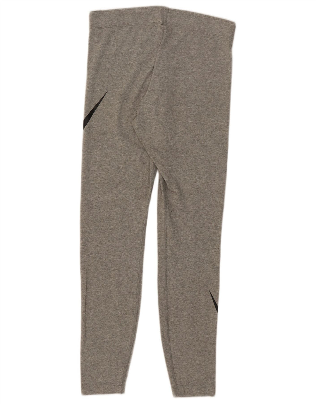 Nike Womens Graphic Leggings UK 14 Medium  Grey Cotton