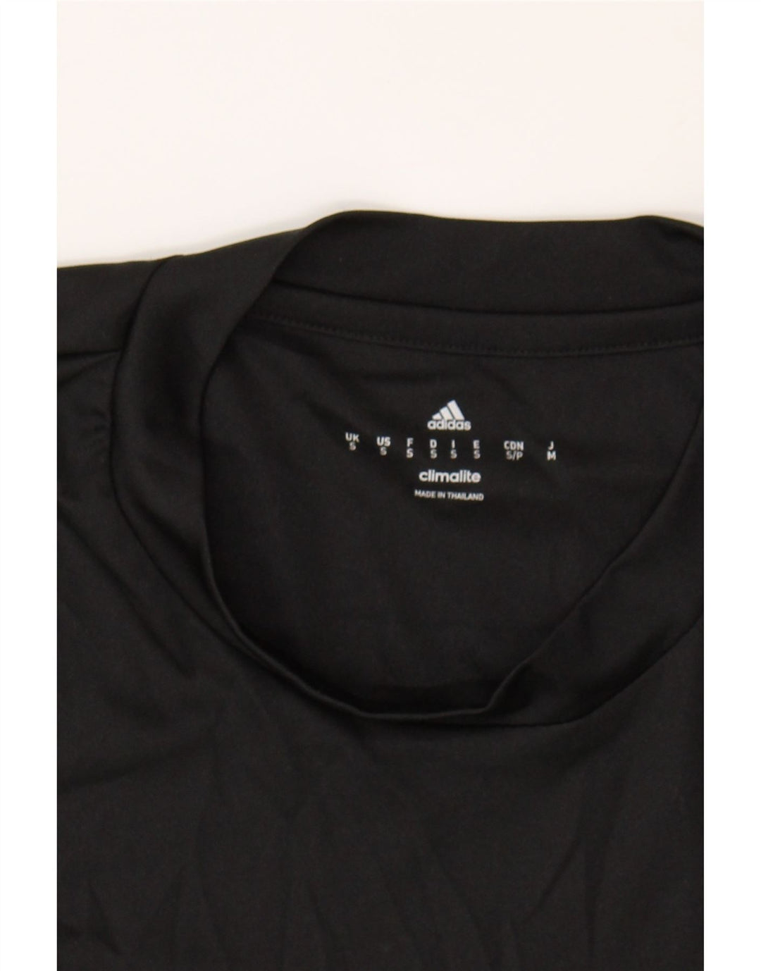 ADIDAS Mens Climalite T-Shirt Top Small Black Polyester Vintage Adidas and Second-Hand Adidas from Messina Hembry 