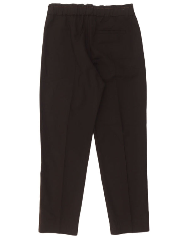 Reiss Damen Tapered Chino Hose UK 8 Small W30 L28 Schwarze Wolle