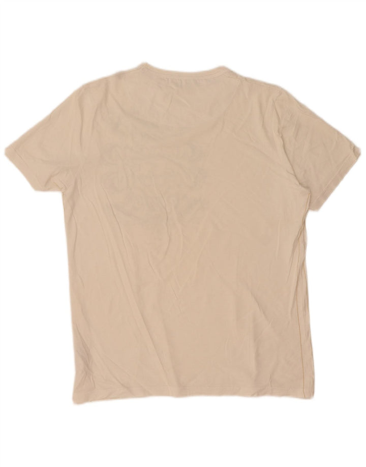 Ted Baker Mens Graphic T-Shirt Top Size 3 Medium White Cotton