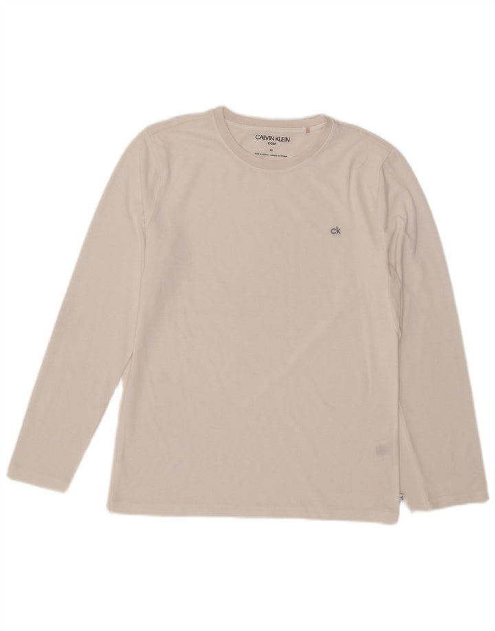 Calvin Klein Herre Top Langærmet Medium White Polyester