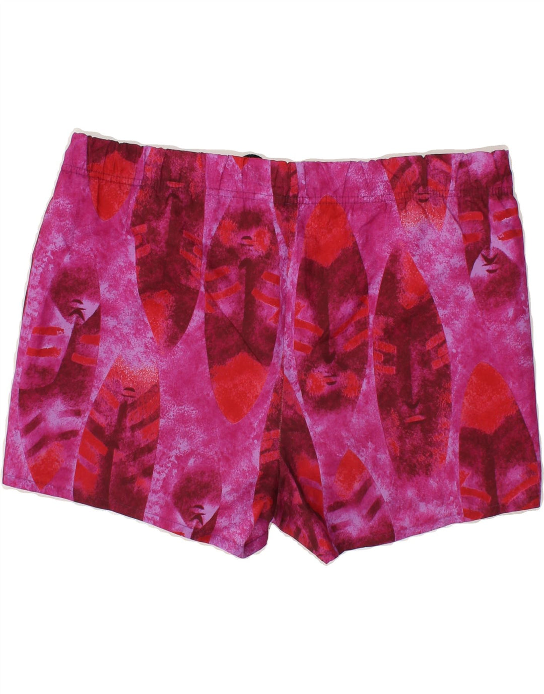 VINTAGE Mens Abstract Pattern Swimwear Large Pink Polyester Vintage Vintage and Second-Hand Vintage from Messina Hembry 