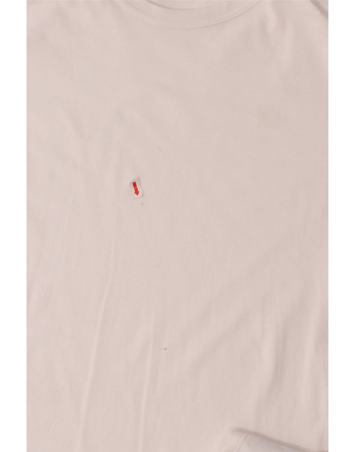 G-STAR Mens T-Shirt Top Small Off White Cotton Vintage G-Star and Second-Hand G-Star from Messina Hembry 