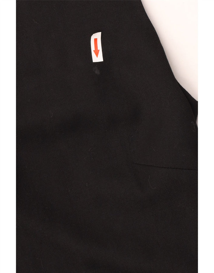 French Connection Womens Sleeveless Shift Dress UK 10 Small Black Wool