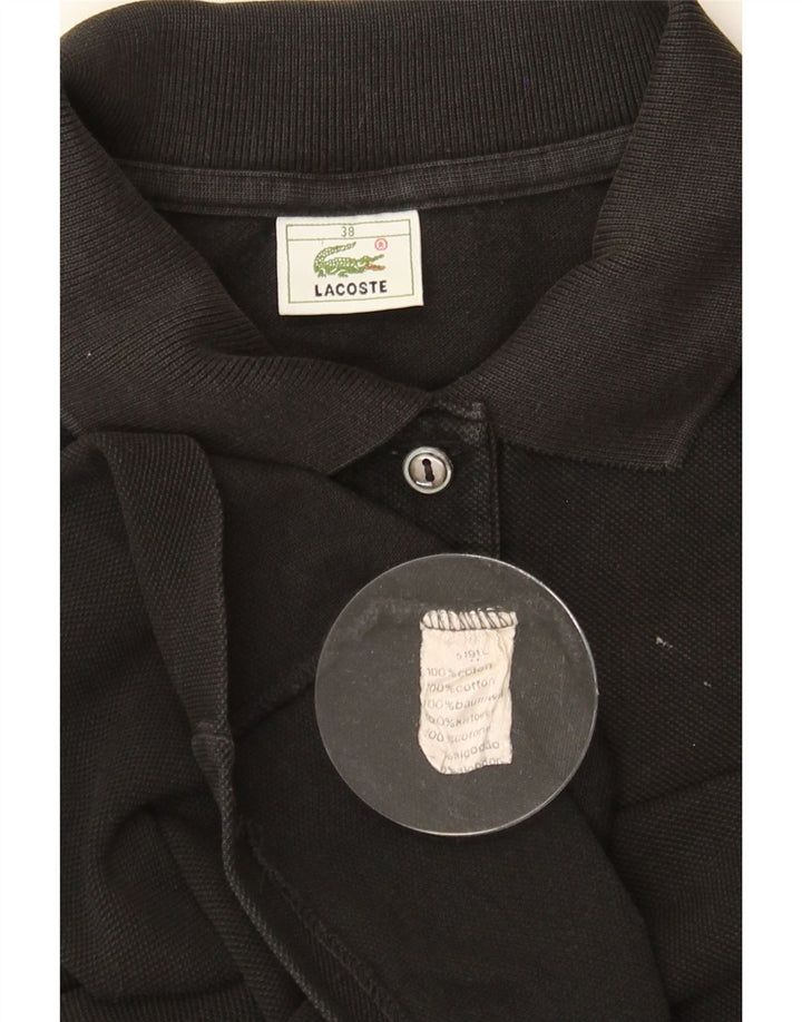 LACOSTE Womens Sleeveless Polo Shirt Size 38 Medium Black Cotton Vintage Lacoste and Second-Hand Lacoste from Messina Hembry 