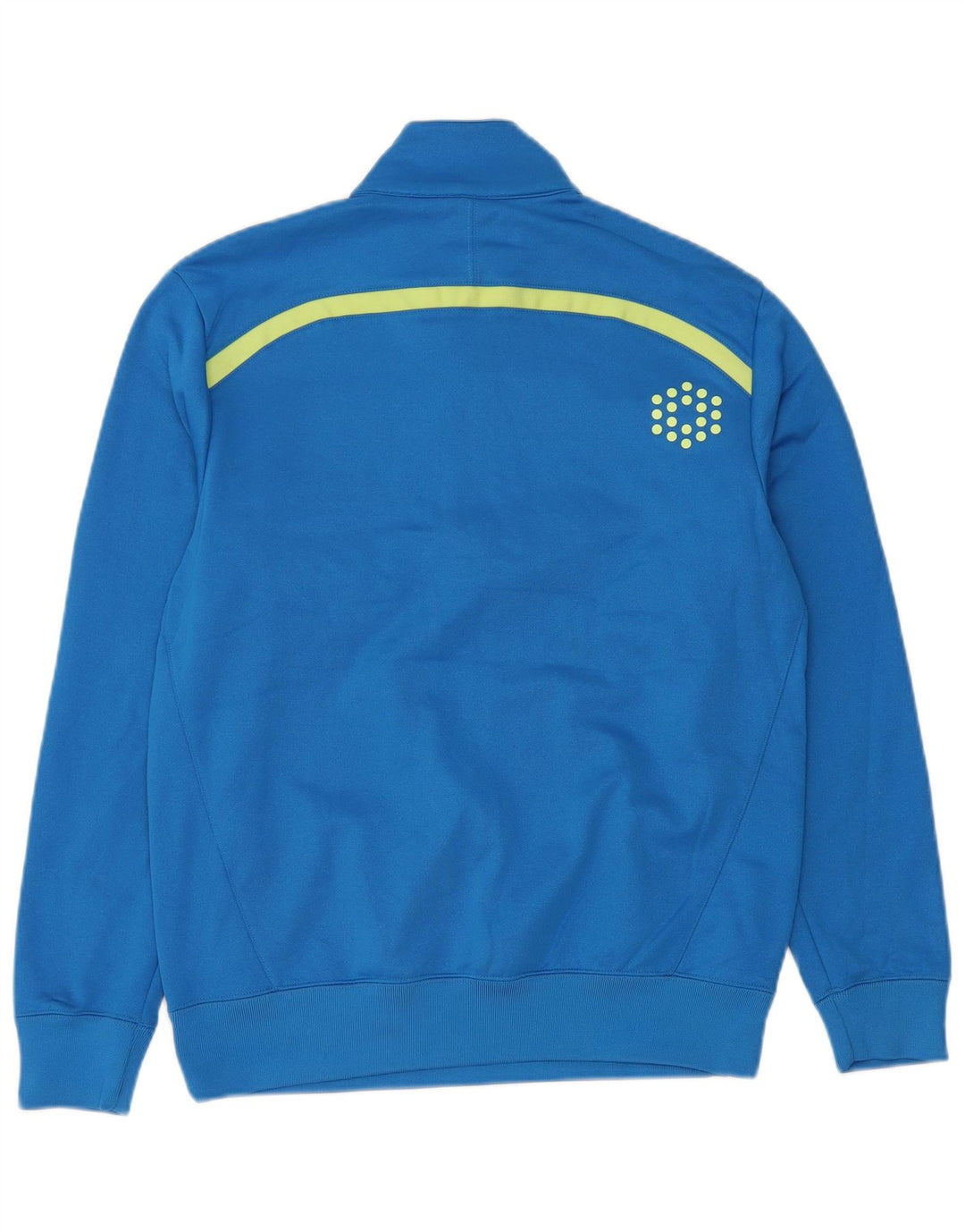 PUMA Mens Zip Neck Sweatshirt Jumper Medium Blue Polyester