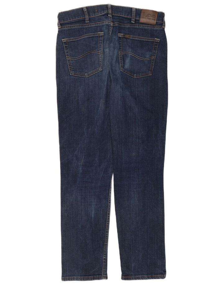 Lee Mens Slim Jeans W34 L32 Blue Cotton