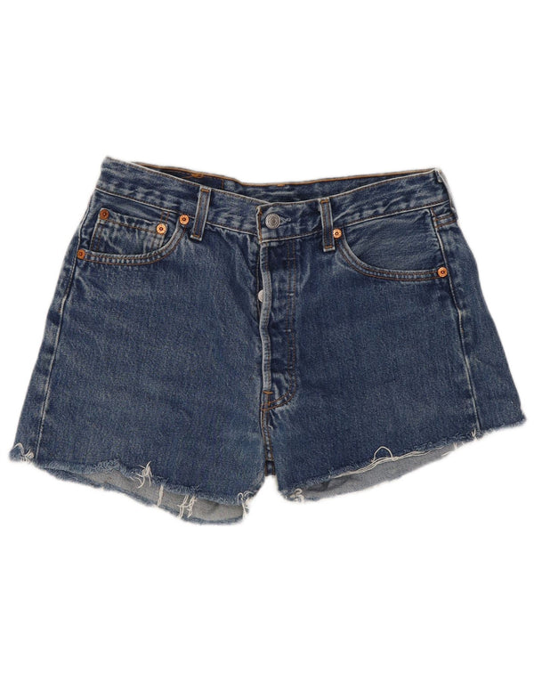 Pantaloncini di jeans Levi's 501 da donna W30 cotone blu medio