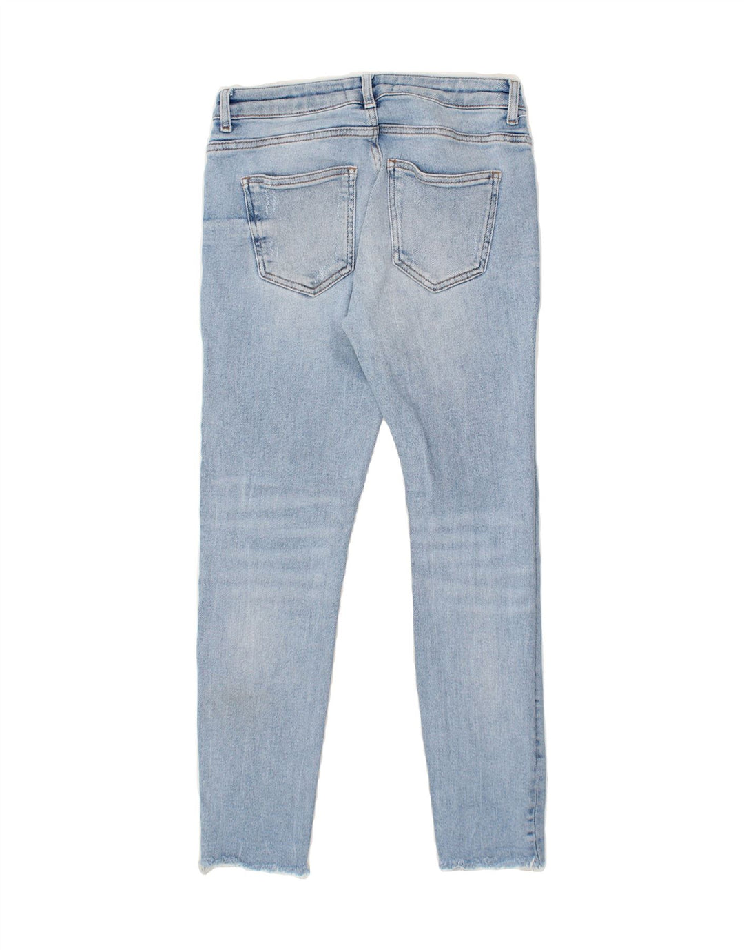 ZARA Womens Distressed Slim Jeans EU 38 Medium W26 L27 Blue Cotton Vintage Zara and Second-Hand Zara from Messina Hembry 