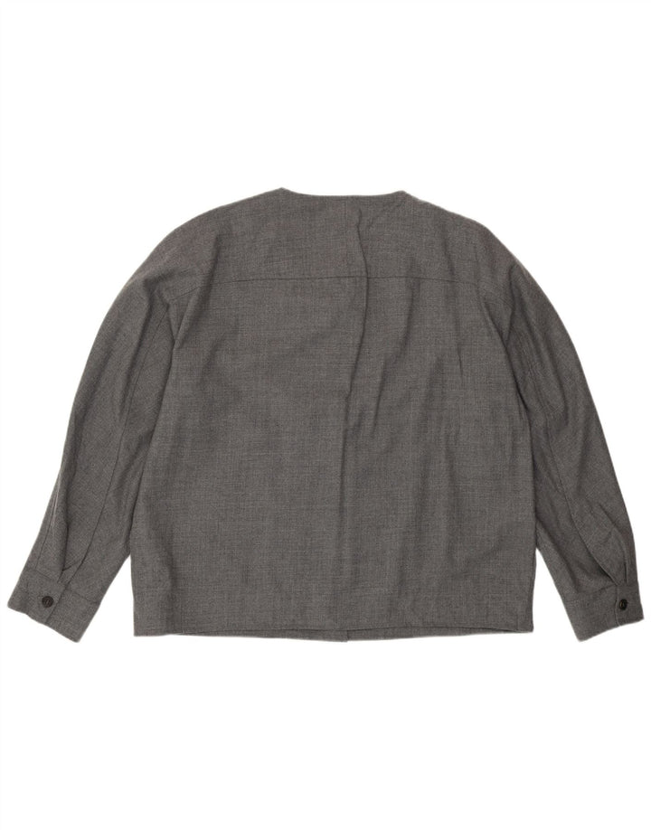 Cos Womens 5 Button Blazer Jacket EU 42 Large Grey Wool