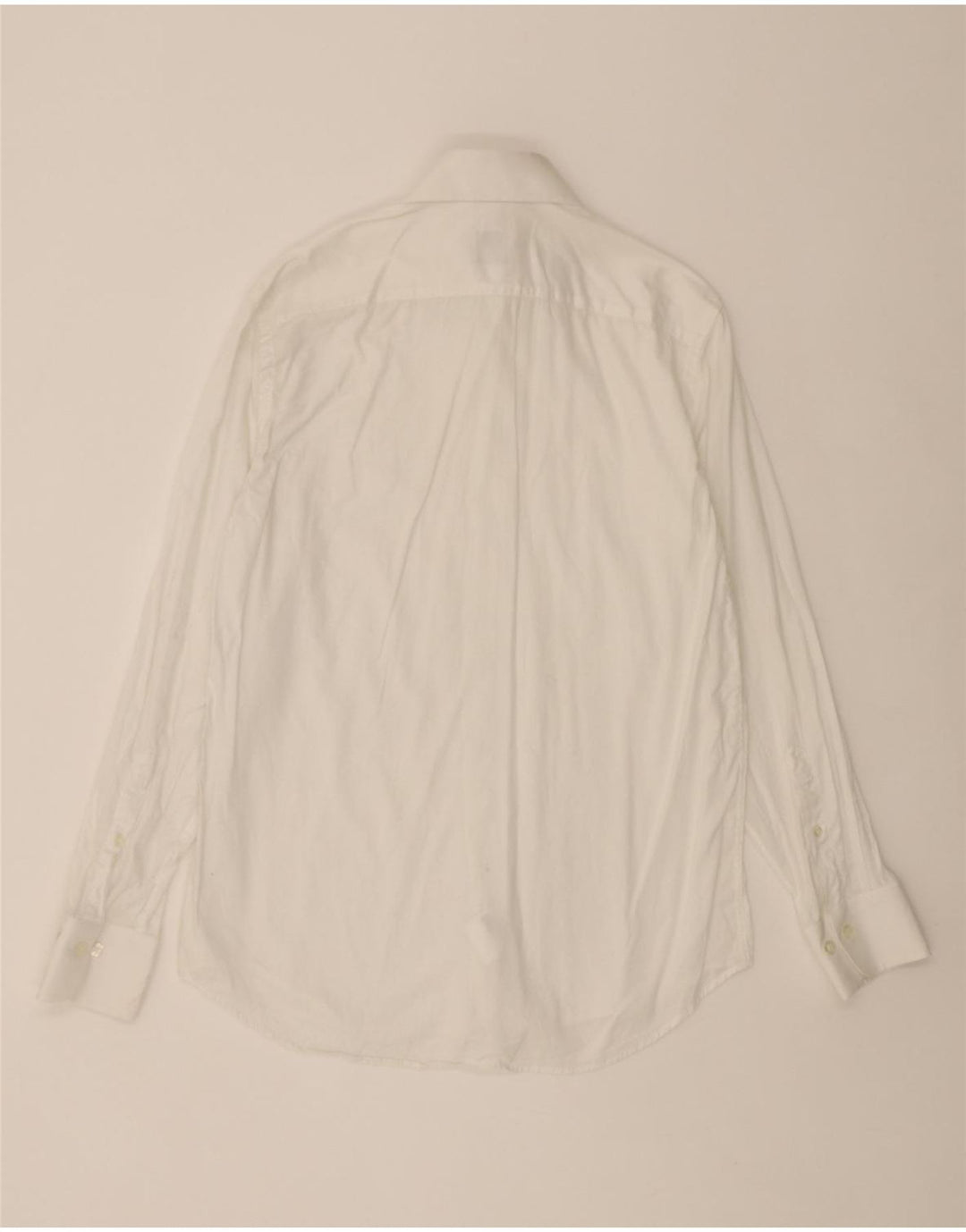 FERRE Mens Shirt SIze 39 15 1/2 Medium White Vintage Ferre and Second-Hand Ferre from Messina Hembry 