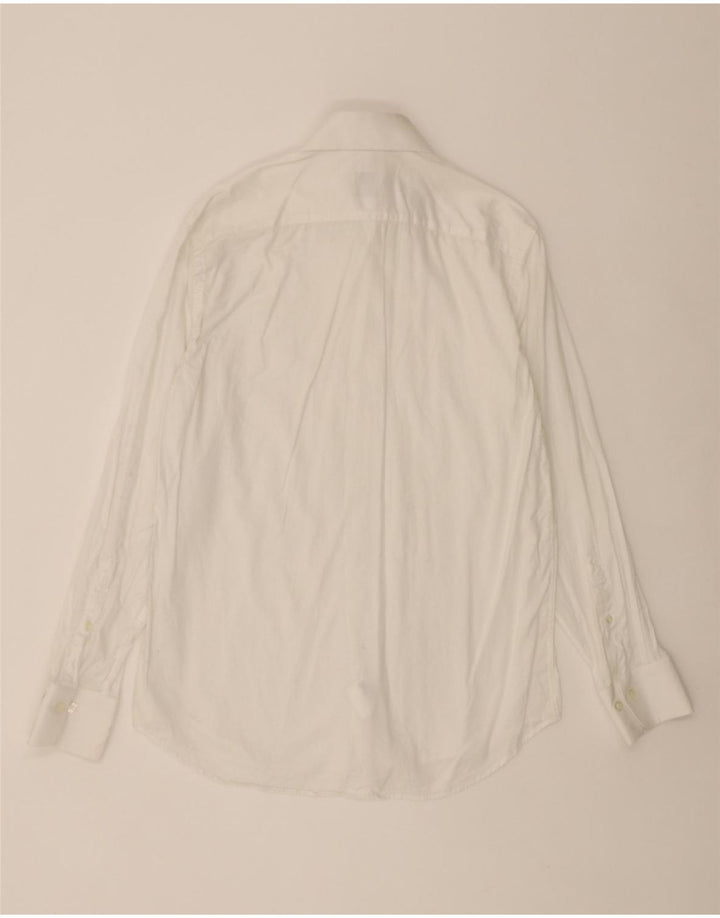 FERRE Mens Shirt SIze 39 15 1/2 Medium White Vintage Ferre and Second-Hand Ferre from Messina Hembry 