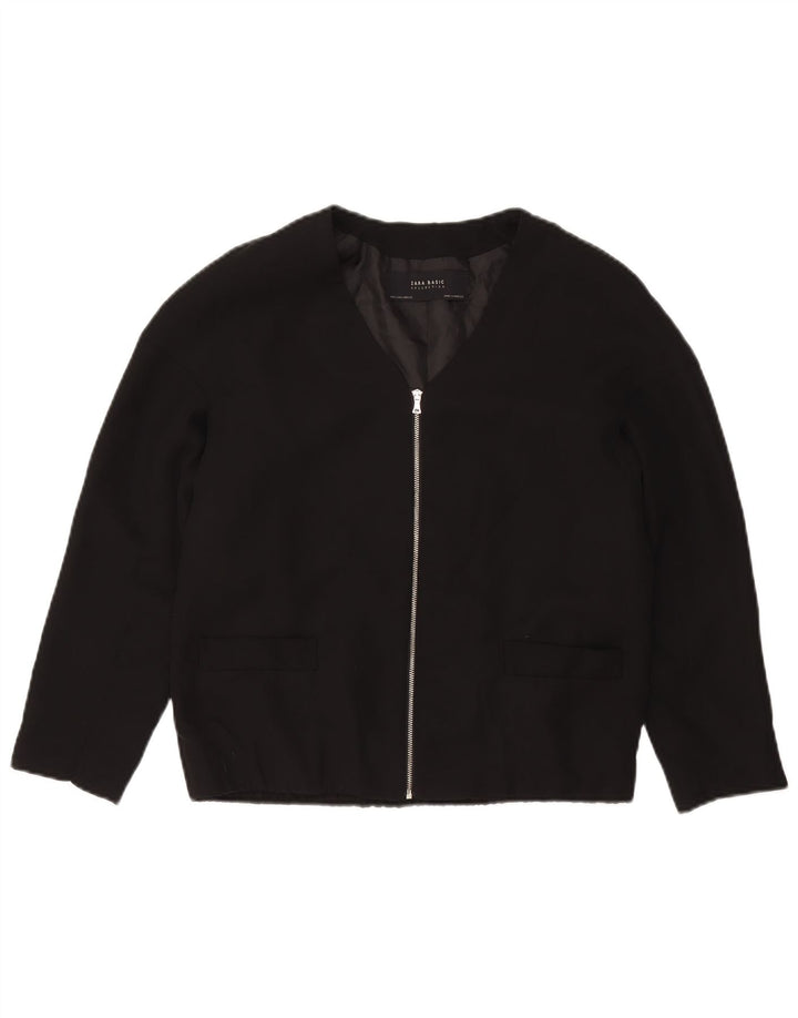 Zara Womens Blazer Jacket UK 10 Small Black