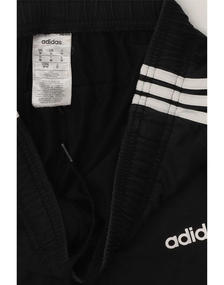 Adidas Mens Tracksuit Trousers Medium  Black Cotton