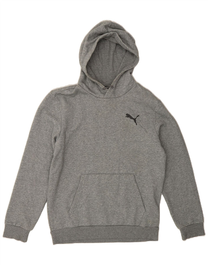PUMA Mens Hoodie Jumper Small Grey Cotton Vintage Puma and Second-Hand Puma from Messina Hembry 