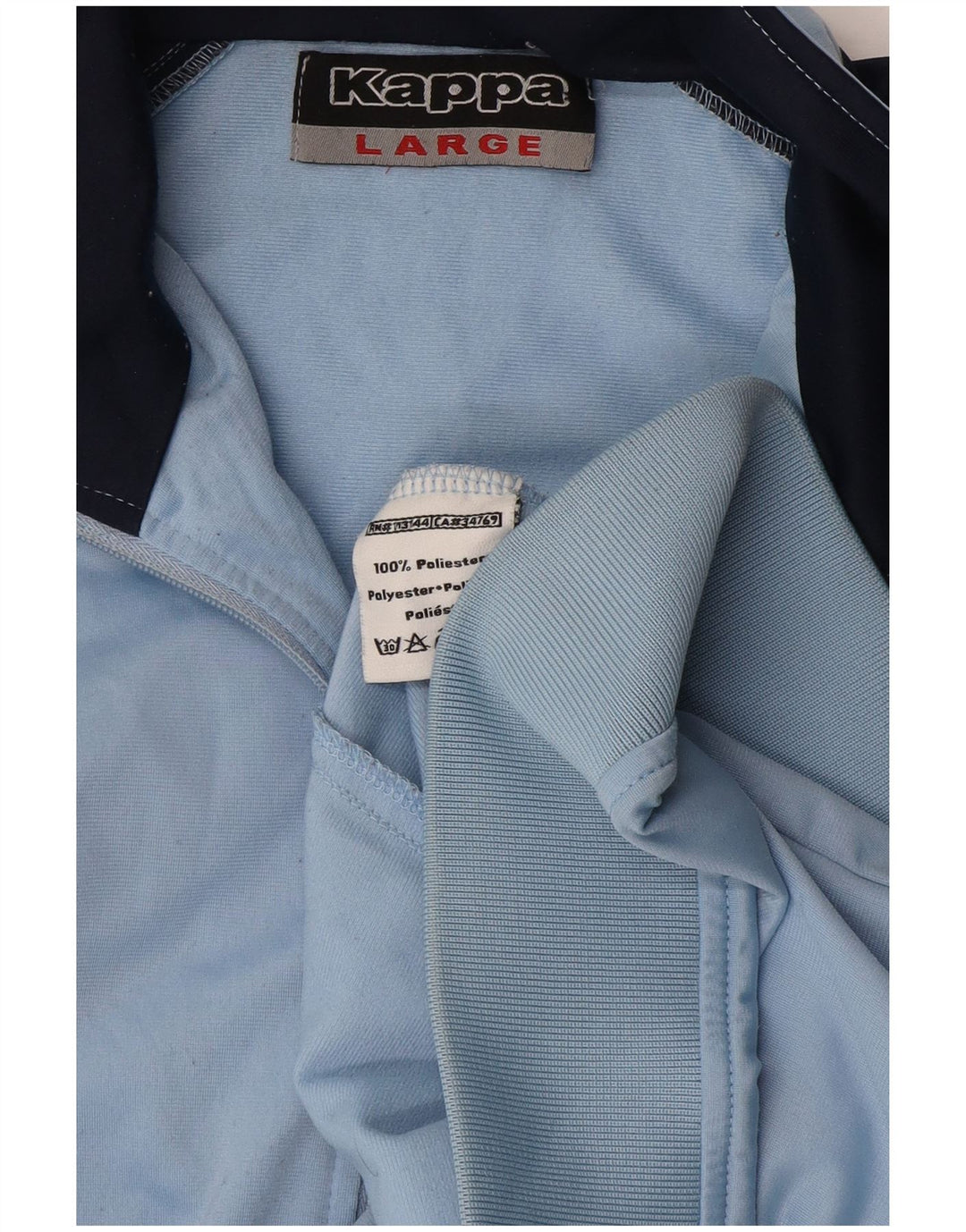 Giacca da tuta da donna Kappa UK 16 Large Blu Colourblock Poliestere