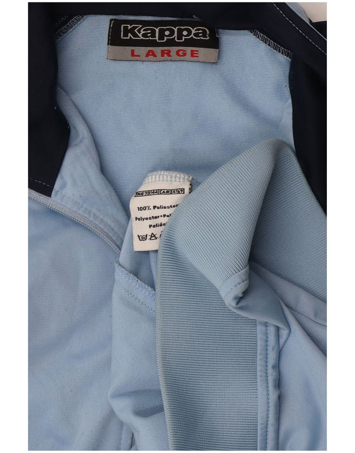 Giacca da tuta da donna Kappa UK 16 Large Blu Colourblock Poliestere