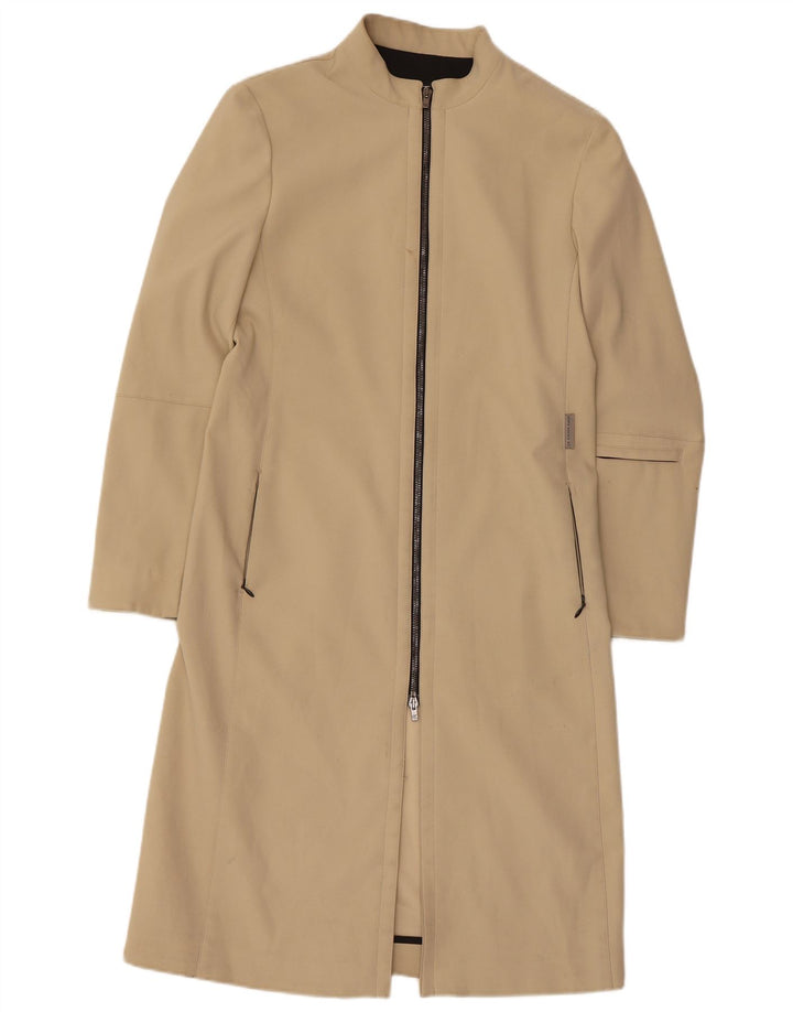 Calvin Klein Womens Overcoat EU 42 Large Beige Polyester