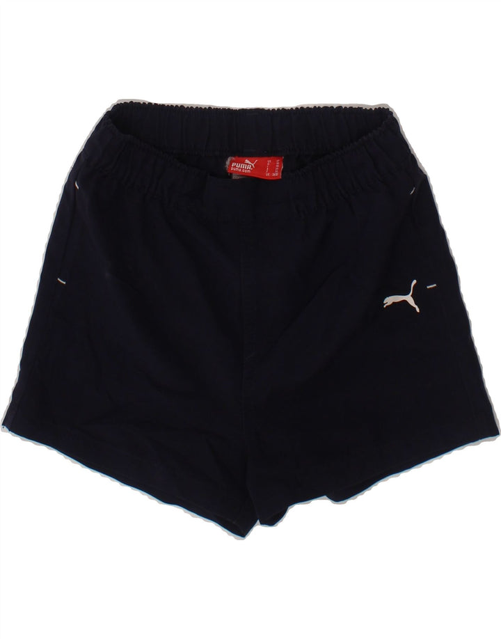 PUMA Boys Sport Shorts 2-3 Years Navy Blue Polyester Vintage Puma and Second-Hand Puma from Messina Hembry 