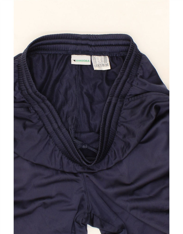 DIADORA Mens Tracksuit Trousers UK 40 Medium Navy Blue Polyester Vintage Diadora and Second-Hand Diadora from Messina Hembry 