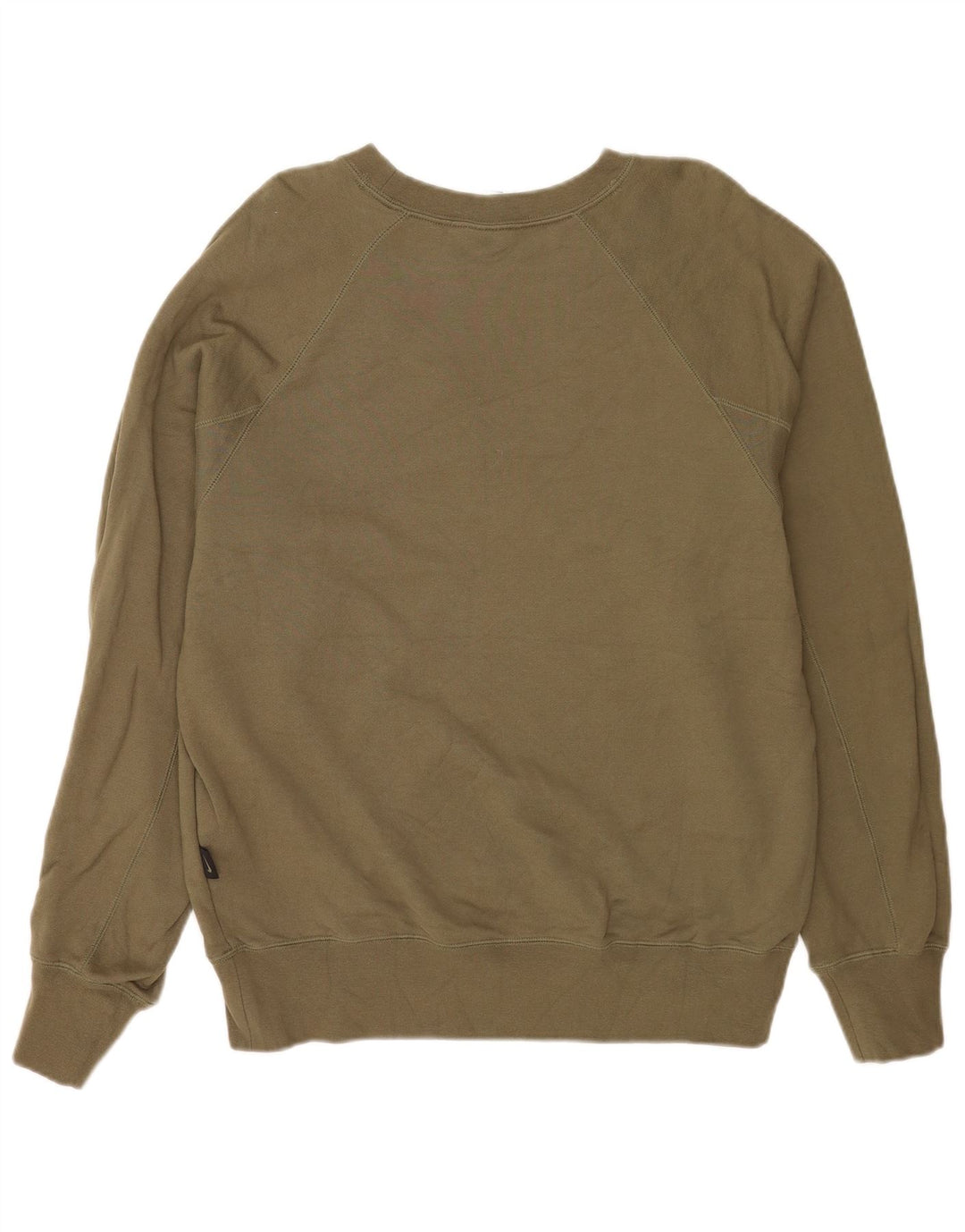 Nike Mens Graphic Sweatshirt Jumper Large Khaki Cotton