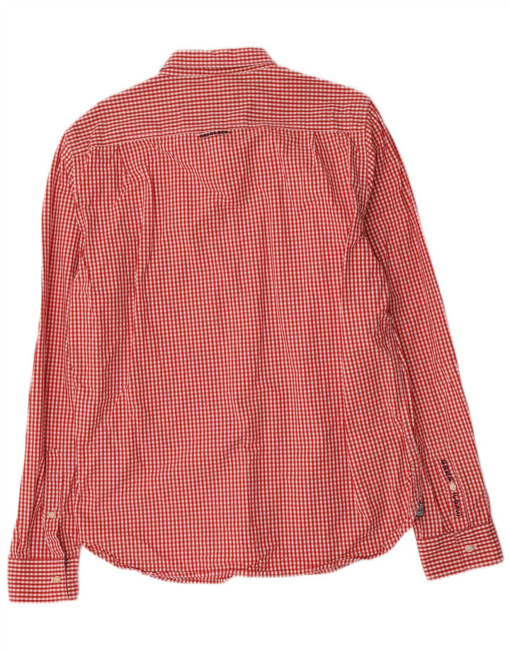 Superdry Herreskjorte XL Rød Gingham Bomuld