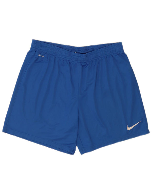 Nike Mens Graphic Regular Fit Sport Shorts Large  Blue Polyester Sports