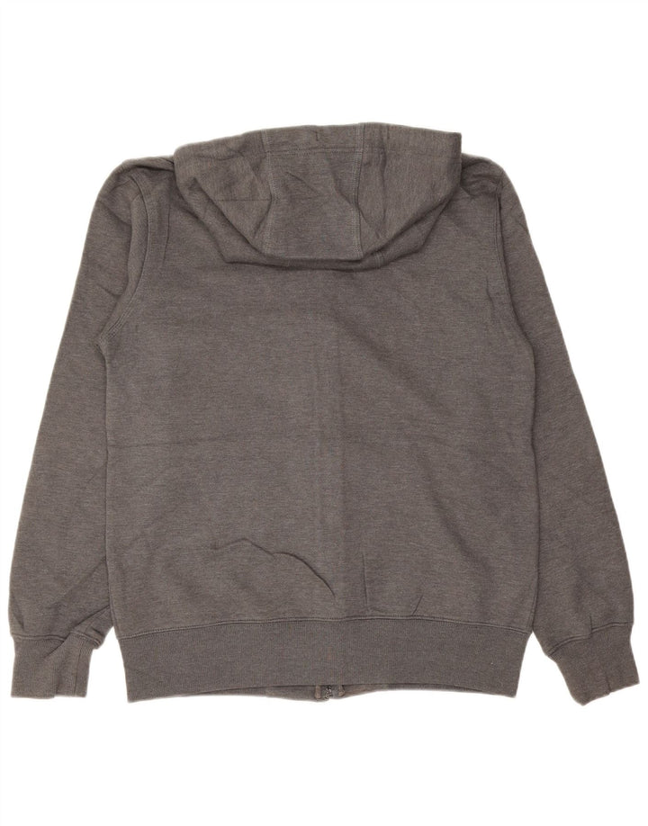 EDDIE BAUER Mens Zip Hoodie Sweater Medium Grey Cotton