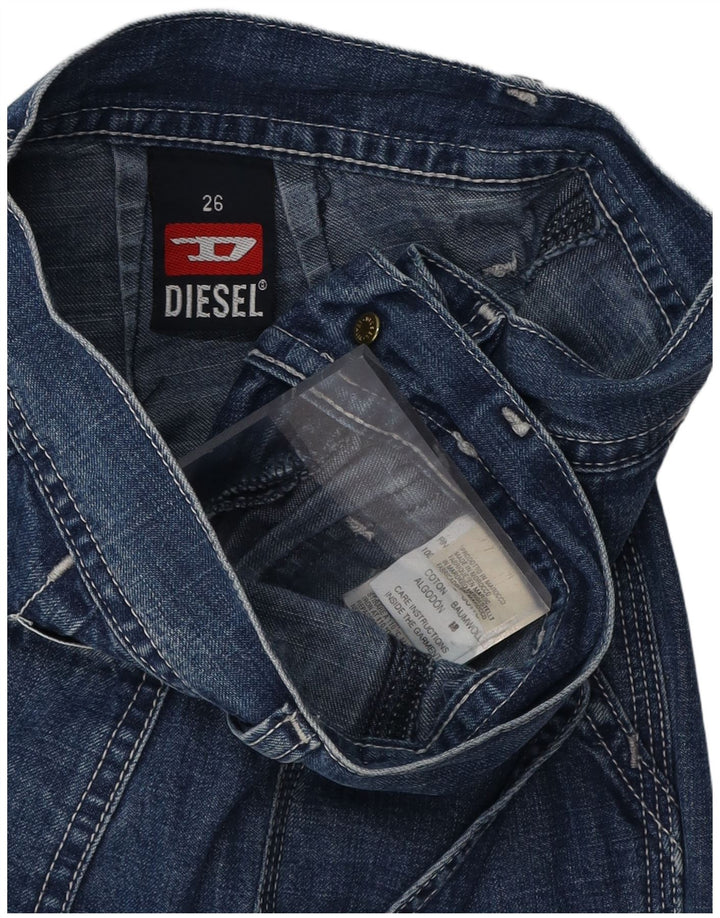 DIESEL Womens Bootcut Jeans W26 L27  Blue Cotton