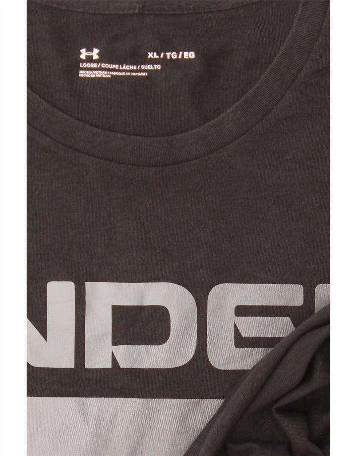 Under Armour Mens Graphic T-Shirt Top XL Black