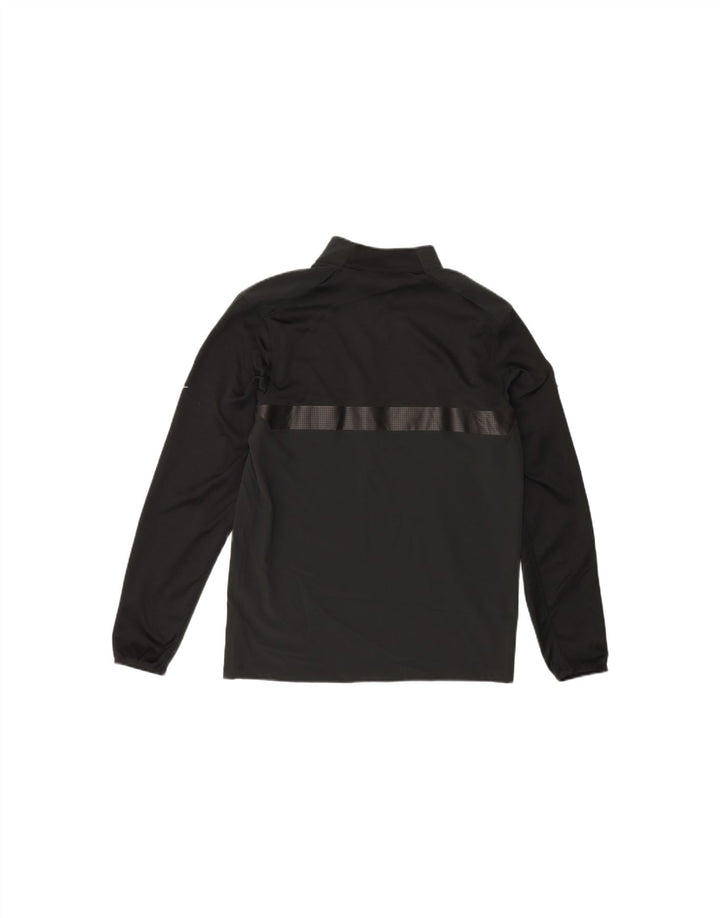 NIKE Mens Zip Neck Pullover Tracksuit Top Small Black Polyester Vintage Nike and Second-Hand Nike from Messina Hembry 
