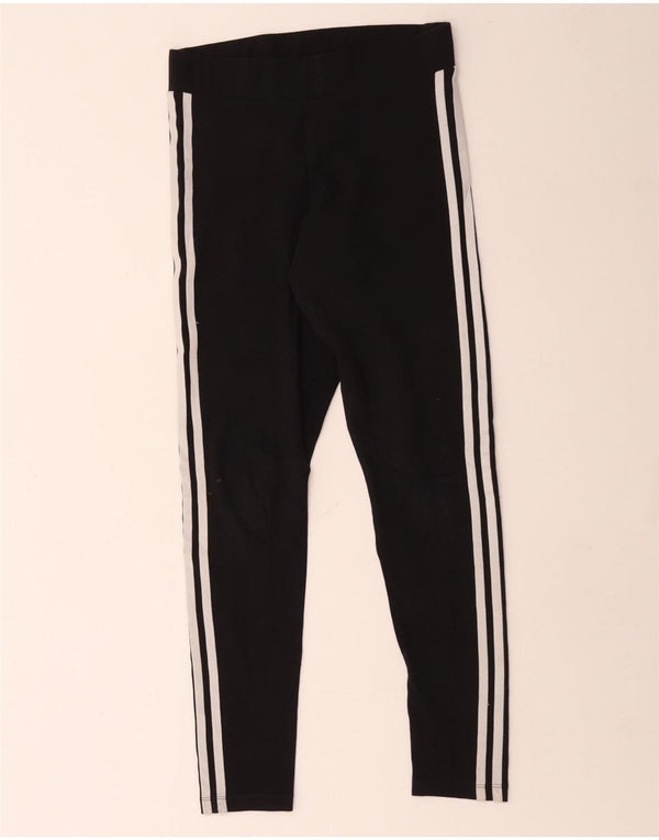 Adidas Dame Leggings UK 8/10 Small Black Bomuld