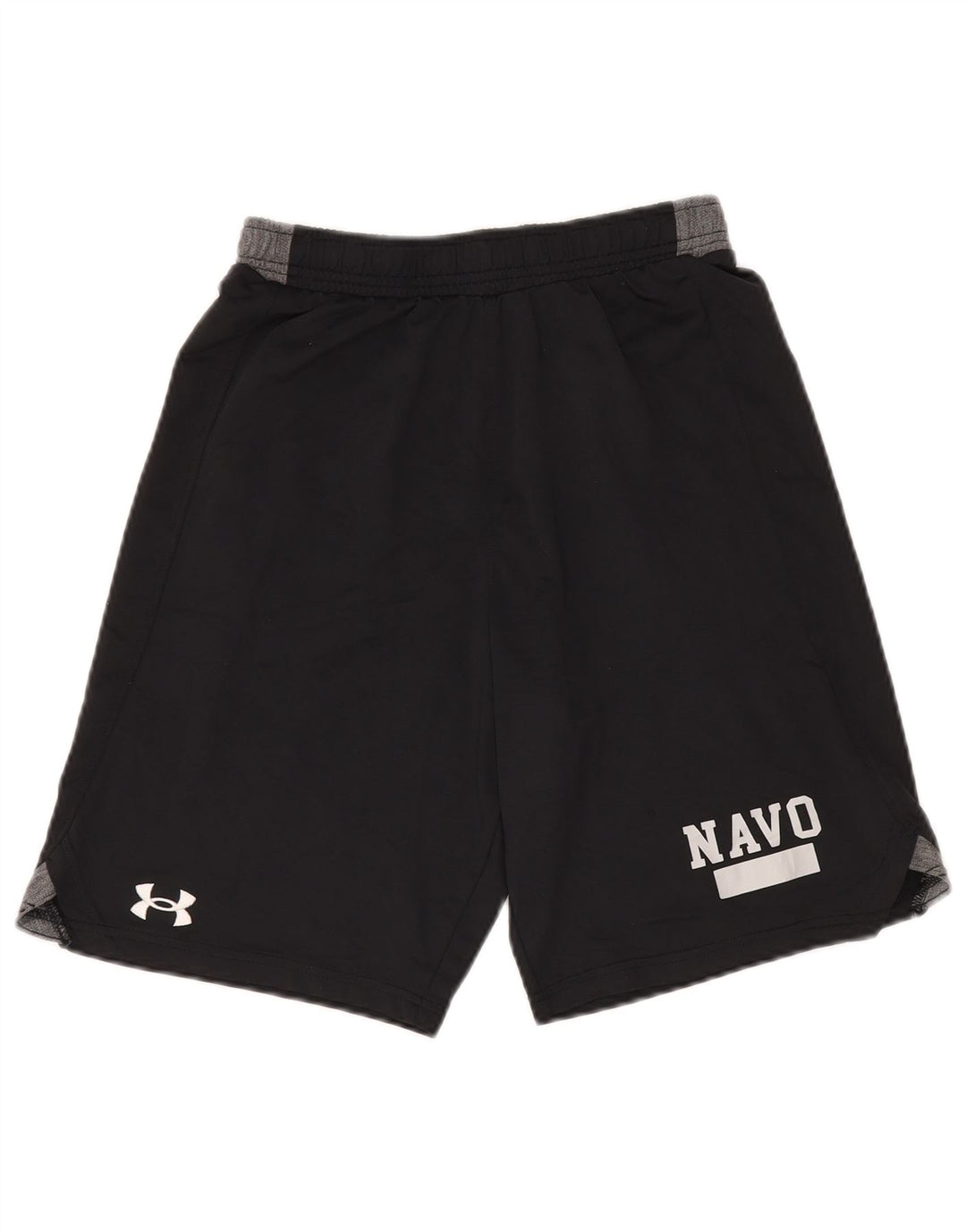 Under Armour Mens Graphic Sport Shorts Small Black Colourblock Polyester