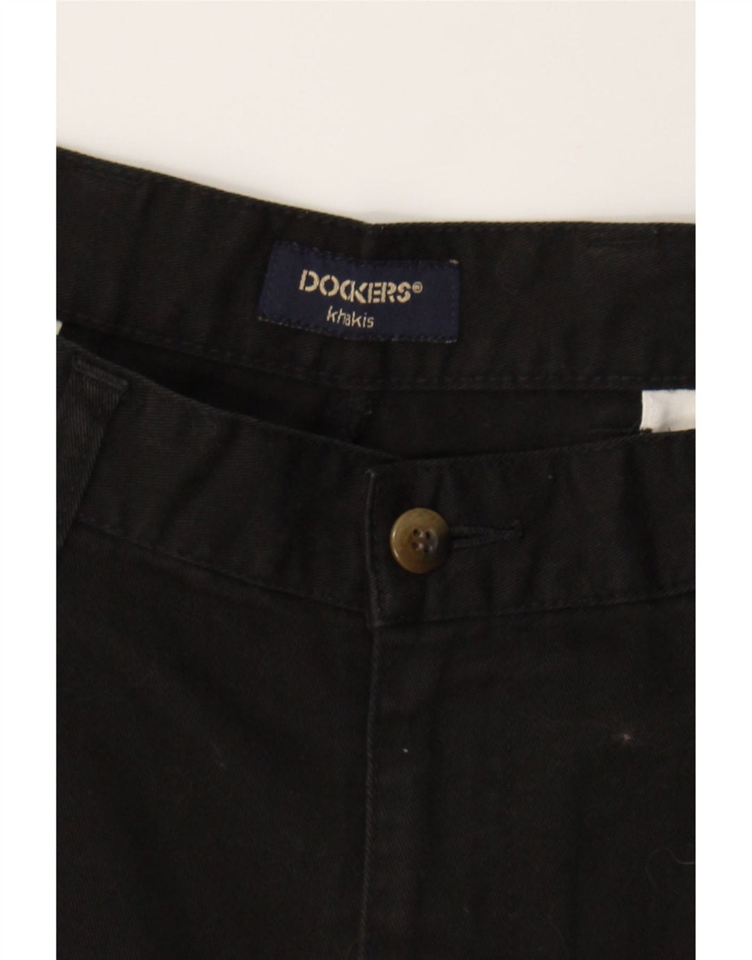 DOCKERS Womens Khakis Pegged Chino Shorts W36 XL Black Vintage Dockers and Second-Hand Dockers from Messina Hembry 