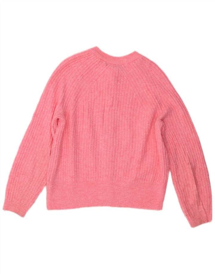 Marks & Spencer Pull cardigan coupe régulière pour femme UK 14 Rose moyen