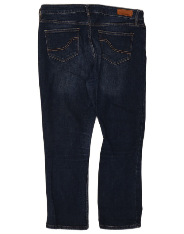 Jeans corti da donna Fat Face UK 12 Medium W30 L23 Cotone blu navy