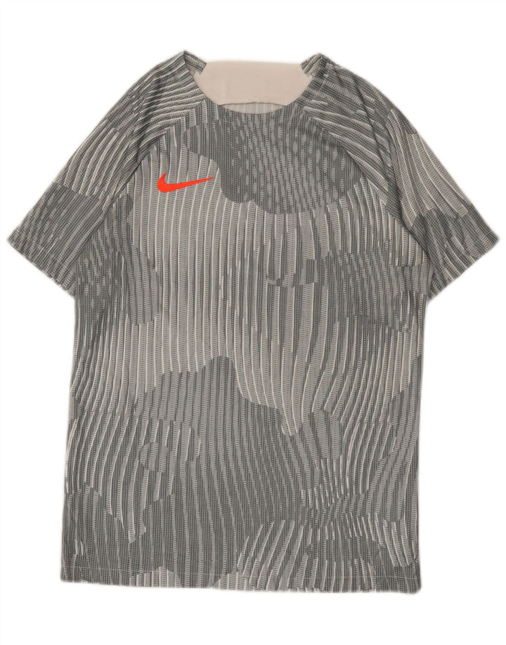 Nike férfi póló felső közepes szürke csíkos poliészter