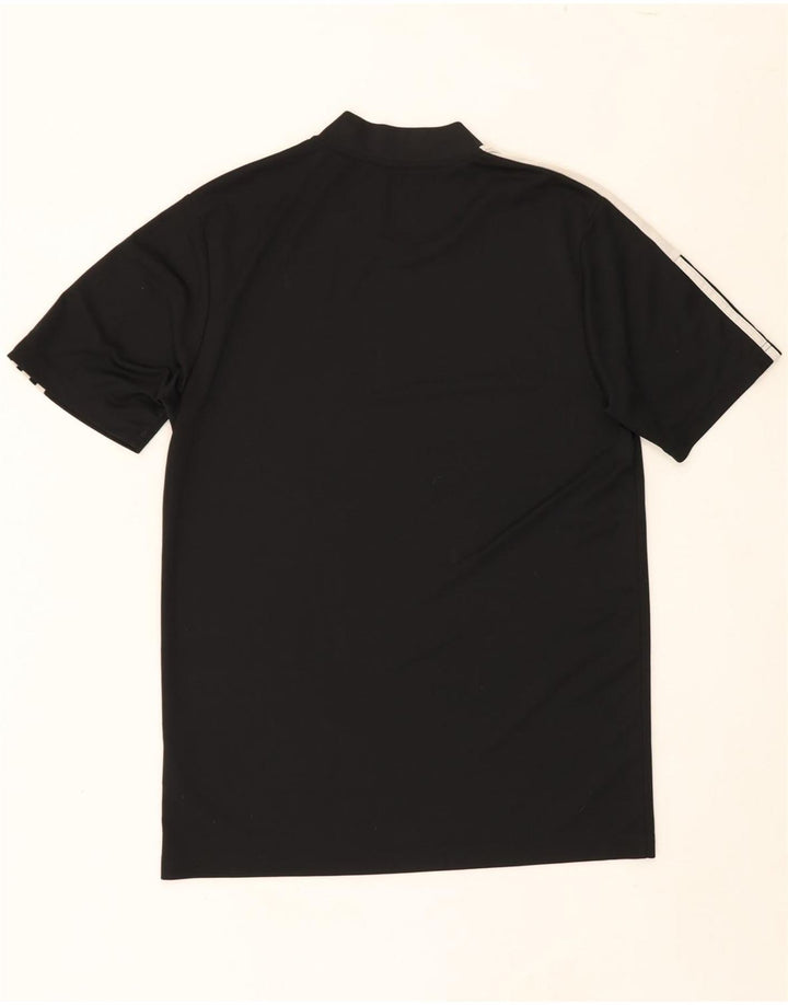 ADIDAS Mens Aeroready T-Shirt Top Medium Black Colourblock Polyester Vintage Adidas and Second-Hand Adidas from Messina Hembry 