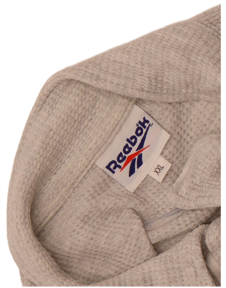Reebok Mens Polo Shirt 2XL Grey Flecked