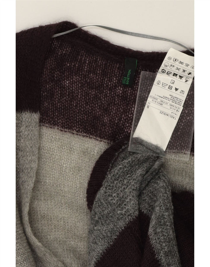 BENETTON Womens Oversized Cardigan Sweater UK 10 Small Multicoloured Vintage Benetton and Second-Hand Benetton from Messina Hembry 