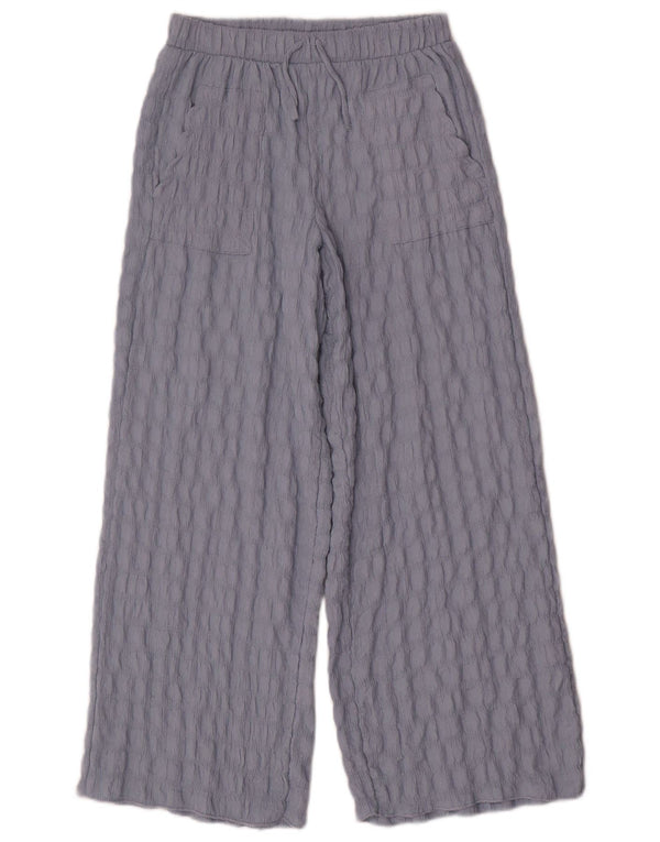 Zara Pantalon large taille haute pour fille 11-12 ans W28 L26 Bleu