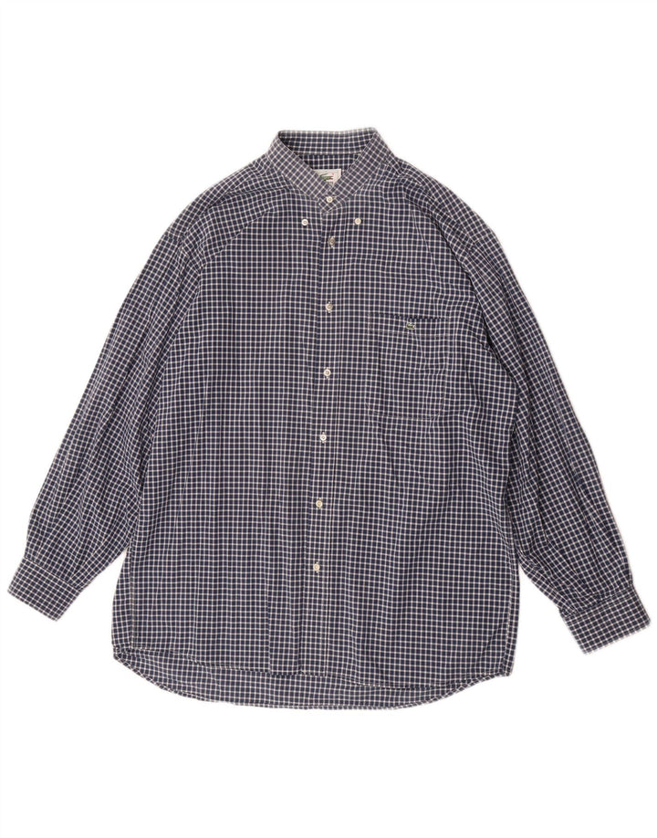 Lacoste Herreskjorte str. 41 Large Navy Blue Gingham